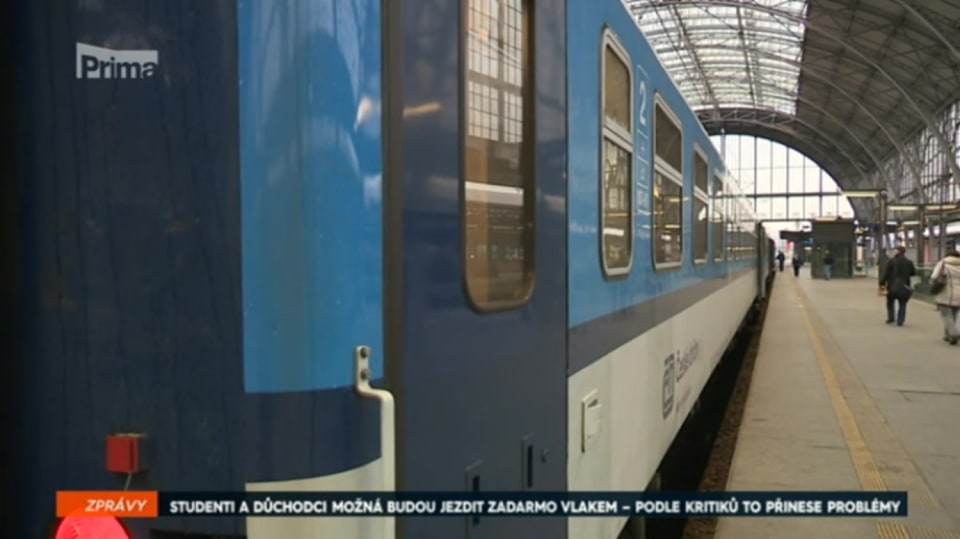 9. 1. 2018 ZPRÁVY: STUDENTI A DŮCHODCI MOŽNÁ BUDOU JEZDIT ZADARMO VLAKEM – PODLE KRITIKŮ TO PŘINESE PROBLÉMY
